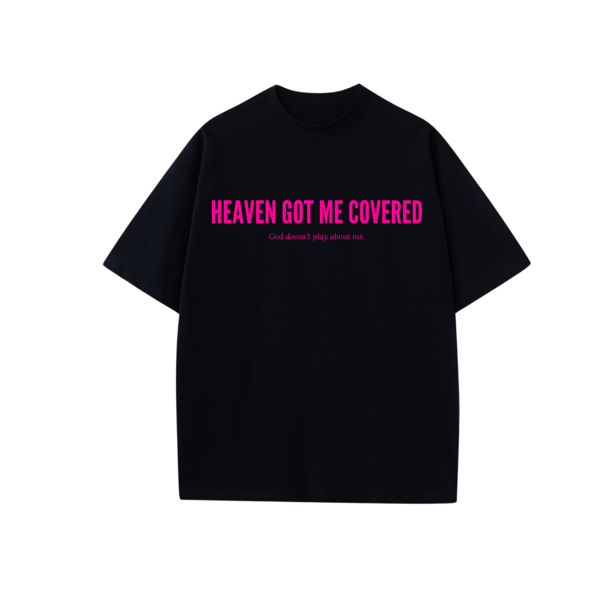 “COVERED IN GRACE”-OVERSIZED BLACK TEE